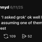 'I asked chat gpt' 'I asked grok' ok well I asked a group of autistic people assuming one of them would have it in their special interest